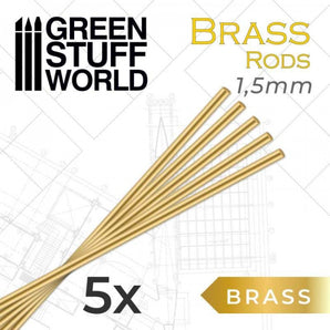 GSW: Pinning Brass Rods 1.5mm 