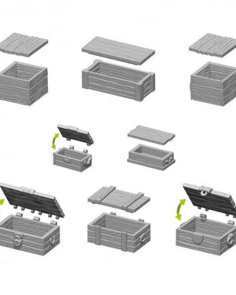 GSW: Wooden boxes set 