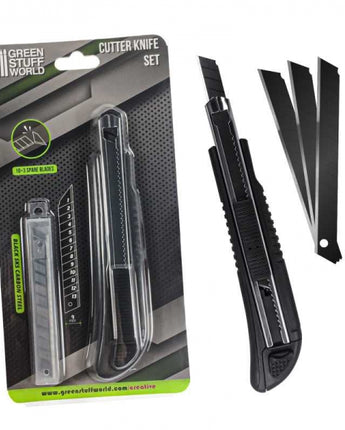 GSW: Black Hobby Knife + 10x Black spare blades 