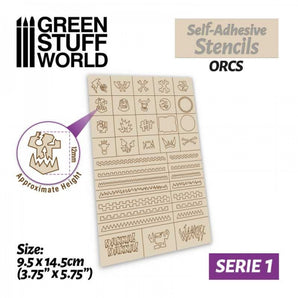 GSW: Self-adhesive stencils - Orcs 