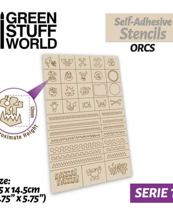 GSW: Self-adhesive stencils - Orcs 