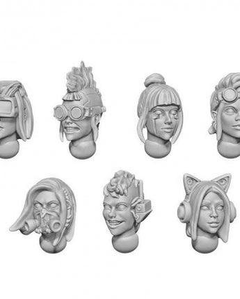GSW: Female Heads 1:48 CYBERPUNK 