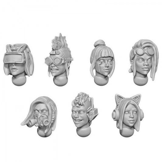 GSW: Female Heads 1:48 CYBERPUNK 