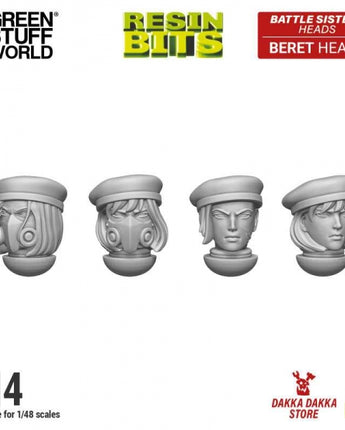 GSW: DakkaDakka - Battle Sisters of Repentance Heads with Berets 