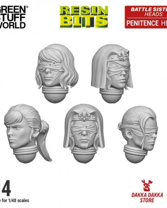 GSW: DakkaDakka - Battle Sisters of Repentance Penitence Heads 