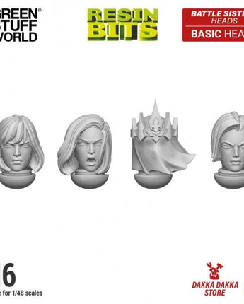 GSW: DakkaDakka - Battle Sisters of Repentance Basic Heads 
