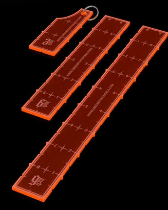 GSW: 3-6-9 Combat Ruler Pack - Fluor Orange 
