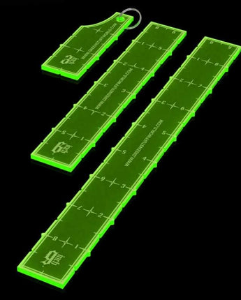 GSW: 3-6-9 Combat Ruler Pack - Fluor Green 