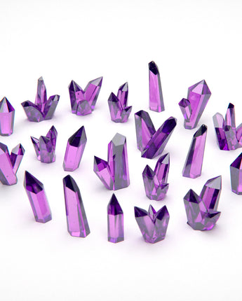 GSW: PURPLE GLOW Resin Crystals - Large 
