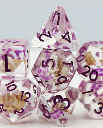 Purple Koi Fish RPG Dice Set 