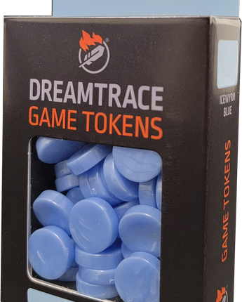 DreamTrace Gaming Tokens - Icewyrm Blue 