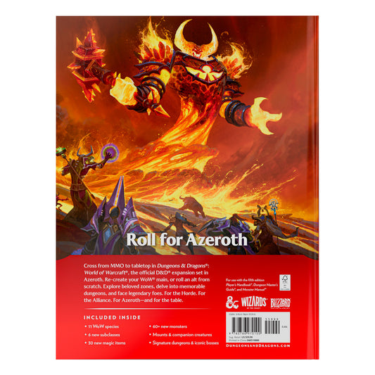 D&D 5.5e World of Warcraft - Hardcover Book 