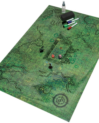 Enhance: Tabletop RPG Grid Mat Campaign Kit - Grass Terrain 