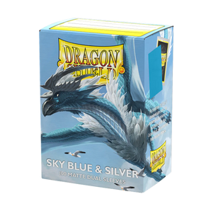 Dragon Shield 100ct Dual Matte - Sky Blue and Silver 