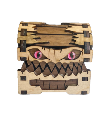 Hrothgar's Hoard Mimic Dice Chest - Walnut 