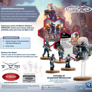 G.I Joe Heroscape Cobra Troopers and Cobra Flight Pod Army Expansion 
