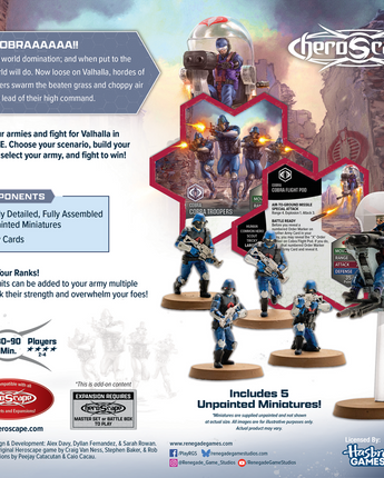 G.I Joe Heroscape Cobra Troopers and Cobra Flight Pod Army Expansion 