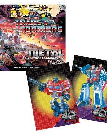 Transformers 40th Metal Trading Cards Blaster Box 