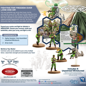 G.I Joe Heroscape Greenshirts and Battle Copter Army Expansion 
