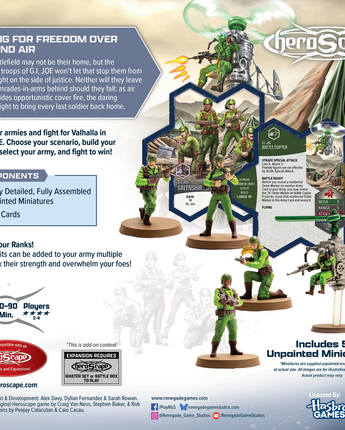 G.I Joe Heroscape Greenshirts and Battle Copter Army Expansion 
