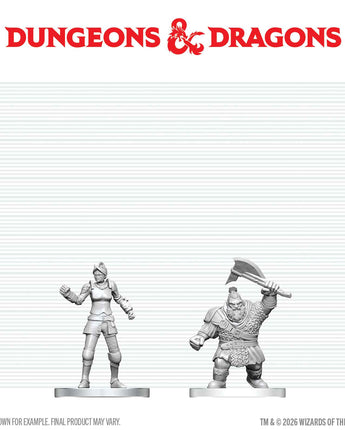D&D Nolzurs Unpainted: W29 Cultist Of Bane N Dwarf Zhentilar Soldier 