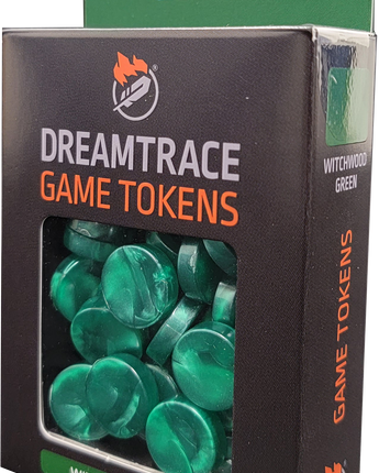 DreamTrace Gaming Tokens - Witchwood Green 