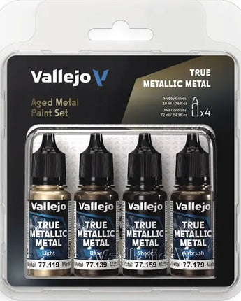 True Metallic Metal Paints: Aged Metal Paint Set 