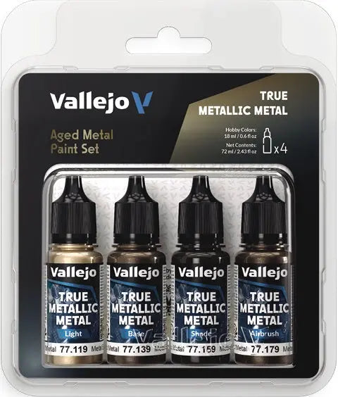 True Metallic Metal Paints: Aged Metal Paint Set 