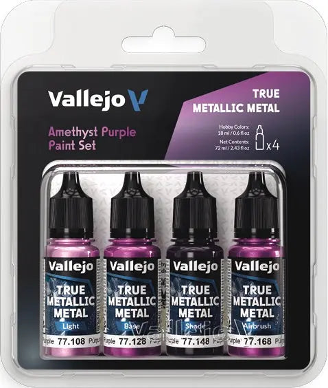 True Metallic Metal Paints: Amethyst Purple Paint Set 