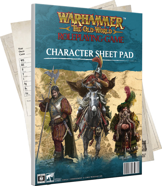 Warhammer the Old World RPG: Character Sheet Pad 