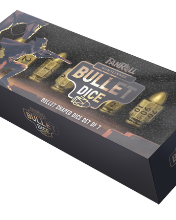 Resin Bullet Poly Dice Set: Gunslinger 