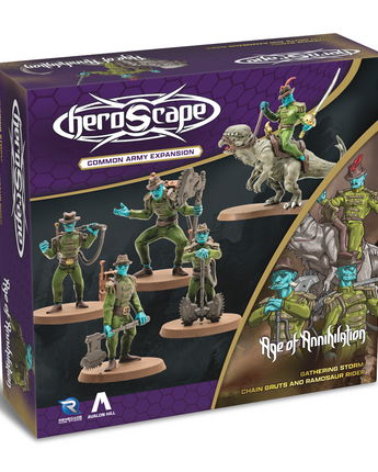 Heroscape Chain Gruts And Ramosaur Rider Army Expansion 