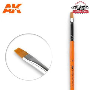 AKI Flat Brush: Synthetic No. 4