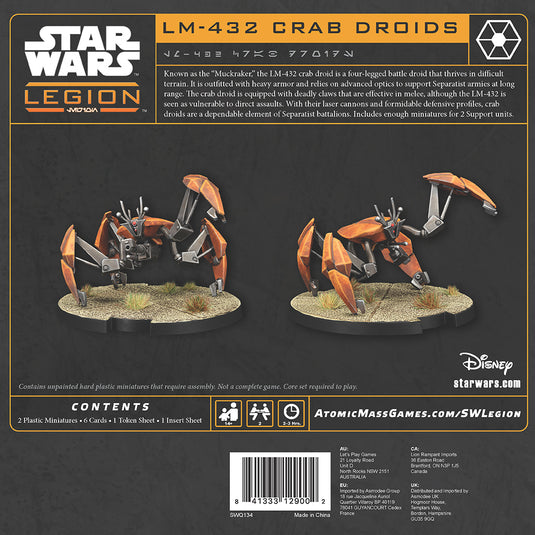 Star Wars Legion LM-432 Crab Droids