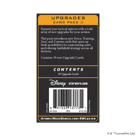 Star Wars Legion Upgrades Card Pack 2 