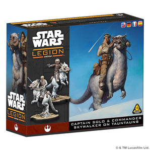 Star Wars Legion Captain Solo & Commander Skywalker on Tauntauns 