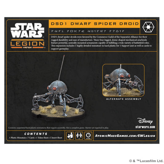 Star Wars Legion DSD1 Dwarf Spider Droid 