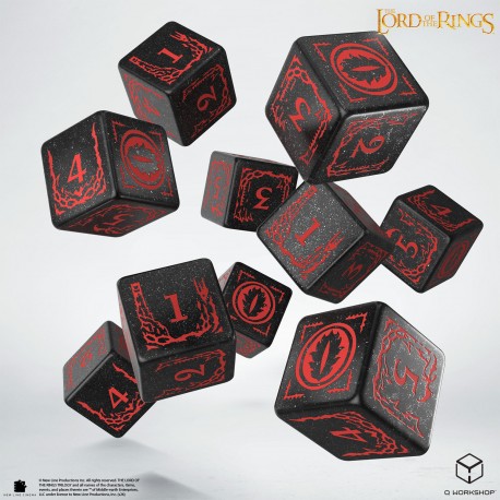 Lord of the Rings Dice: Mordor D6 Set (10) 