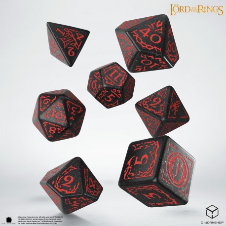 Lord of the Rings Dice: Mordor RPG Set (7ct) 