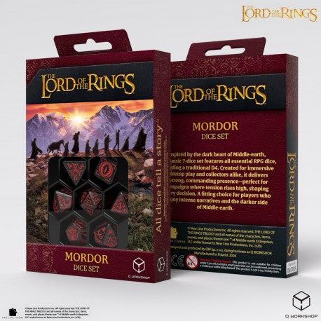 Lord of the Rings Dice: Mordor RPG Set (7ct) 