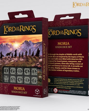 Lord of the Rings Dice: Moria GLOW IN THE DARK D6 Set (10) 