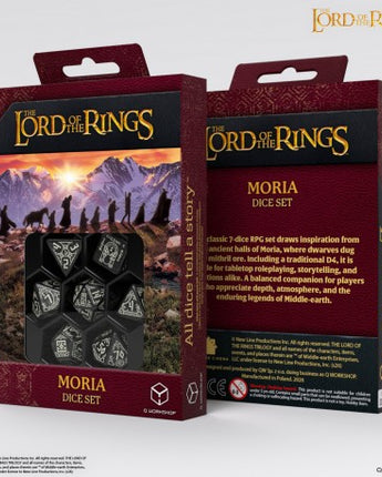 Lord of the Rings Dice: Moria GLOW IN THE DARK RPG Set (7ct) 