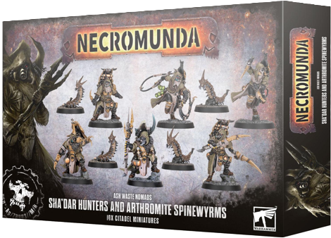 Necromunda Sha'dar Hunters & Arthromite Spinewyrms 