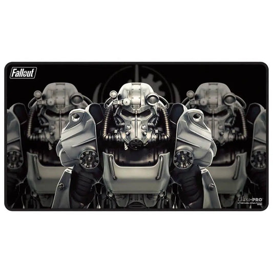 MTG Fallout Black-Stitched Playmat - Brotherhood of Steel 