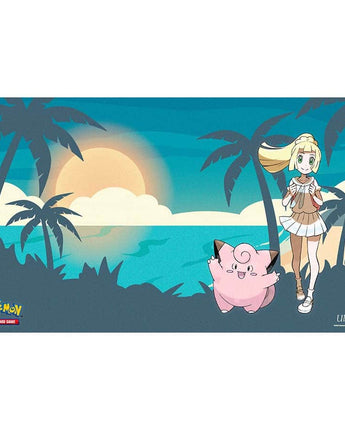 Pokemon Lillie and Clefairy Playmat 